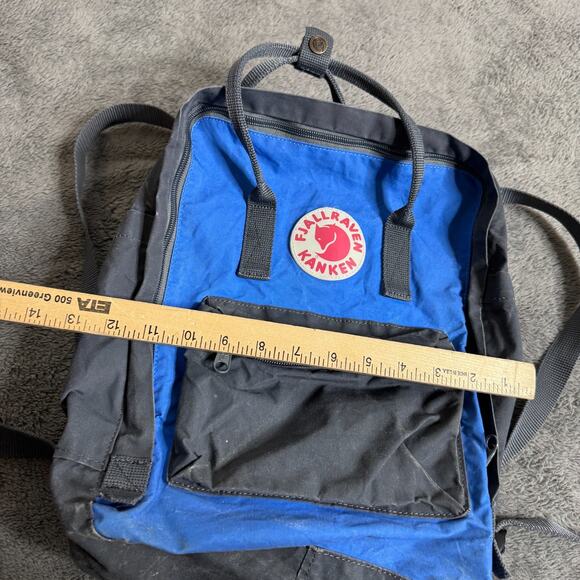 Fjallraven Kanken Classic Backpack 23510 Blue Gray Small Canvas Bag - Picture 3 of 7